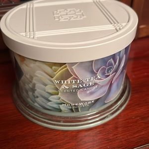 White Tea & Sage 4-wick Candle by Homeworx/Harry Slatkin